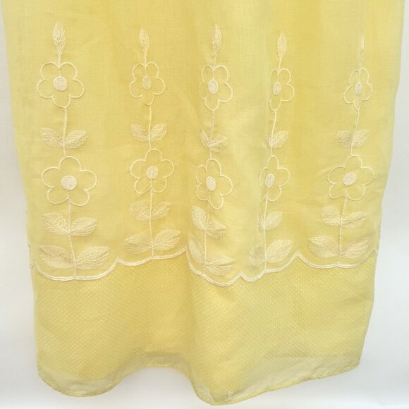 VTG 70's Handmade Gunne Sax Inspire Dot Embroid. Long Sleeve Prairie Dress Sz 6 - Picture 7 of 16